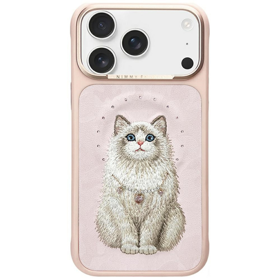 Nimmy Lucky Fashion Cat MagSafe maciņš iPhone 17 Pro rozā