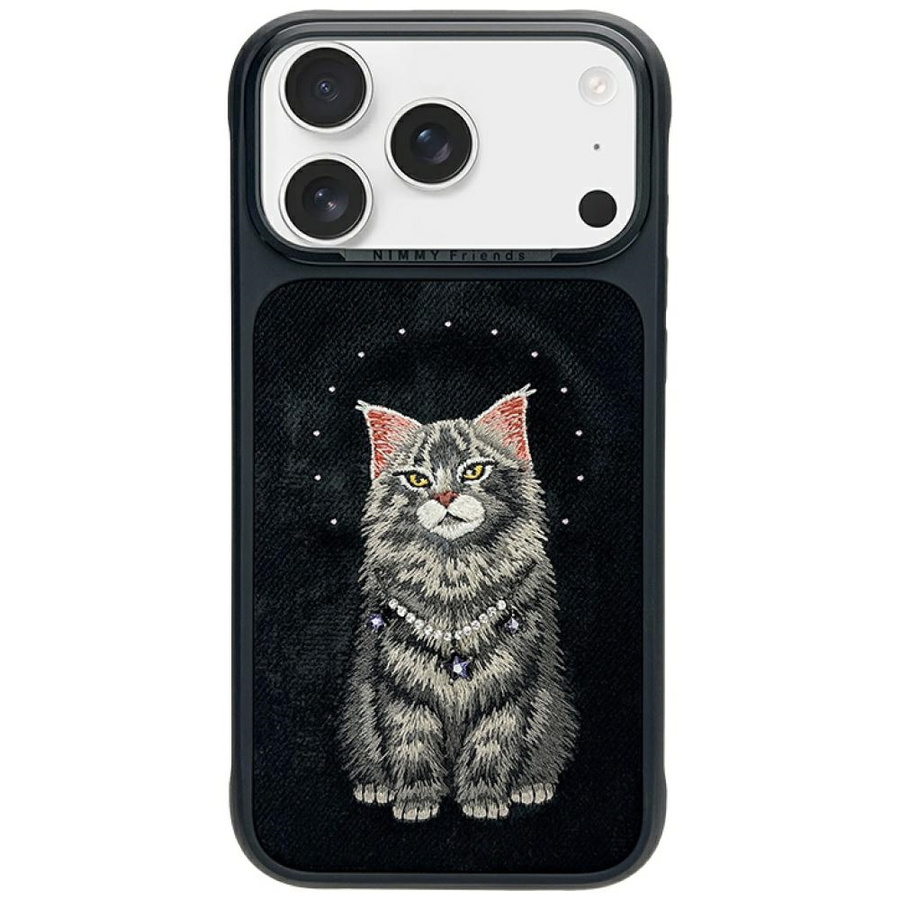 Nimmy Lucky Fashion Cat MagSafe maciņš iPhone 17 Pro melns