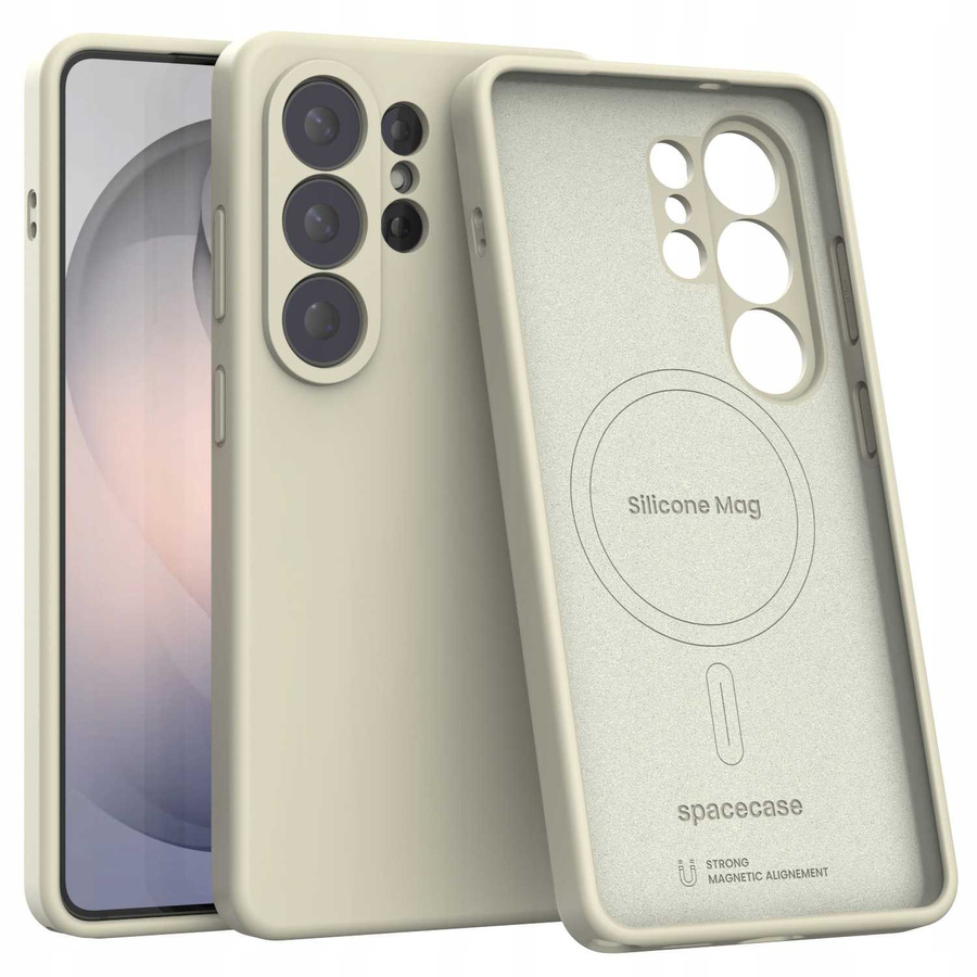 Spacecase Etui Silicone Mag Galaxy S26 Ultra beige