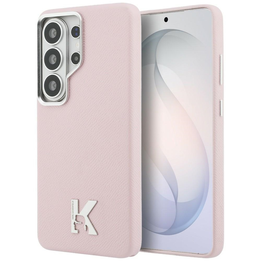 Maciņš Karl Lagerfeld K Metal Logo MagSafe Samsung Galaxy S26 Ultra rozā