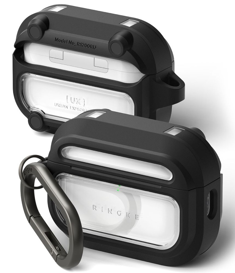 RINGKE UX MAGNETIC MAGSAFE APPLE AIRPODS PRO 3 melns/CLEAR