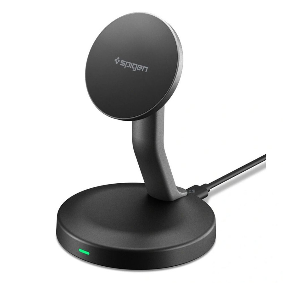 SPIGEN EF151MS ESSENTIAL MAGNETIC MAGSAFE WIRELESS CHARGER 15W BLACK