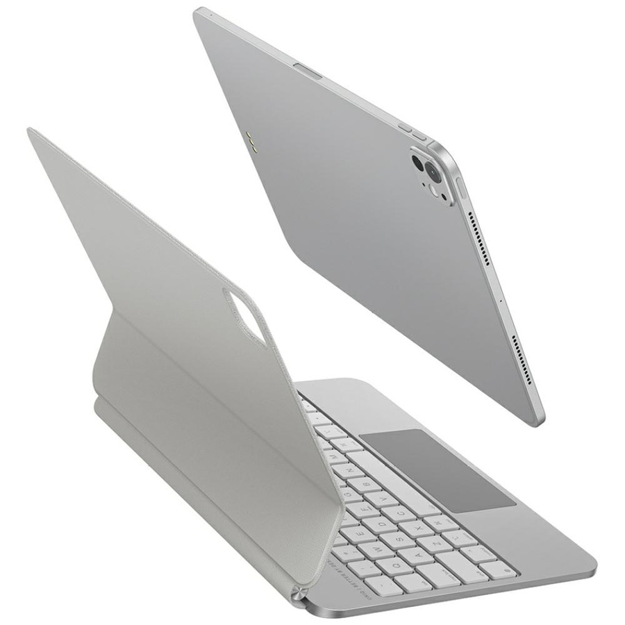 Etui UNIQ Venno Pro Magnetic Smart       z klawiaturą do iPad Pro 11" M4 2024 / M5 2025 balts