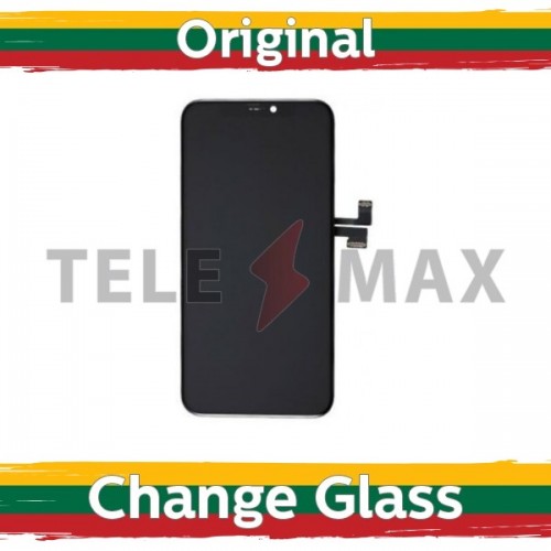 LCD Displejs Saderīgs ar iPhone 11 Pro Melns (Renewed:Telemax)