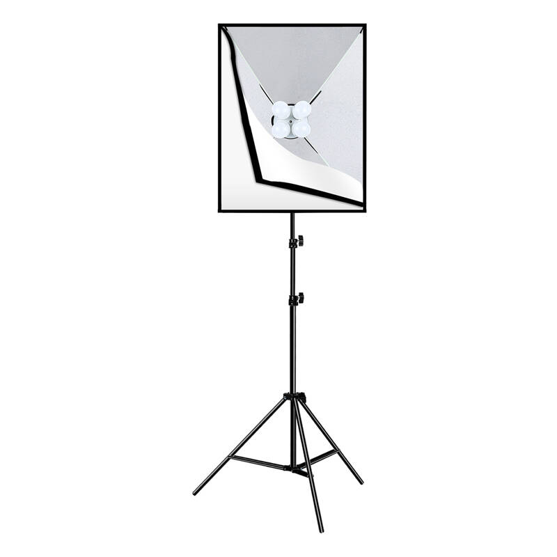 Puluz studijas komplekts softbox 50x70cm, trijkājis, LED spuldzes 4 gab. PU5071EU