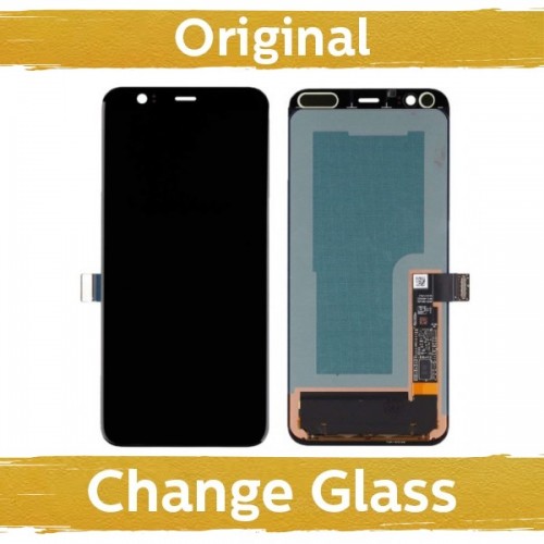 LCD Displejs Saderīgs ar Google Pixel 4 G020M Melns (Renewed: China)