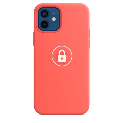 Phone Maciņš "Silicone Maciņš" priekš Apple iPhone 12 (12 Pro) / Rozā Citrus / in package