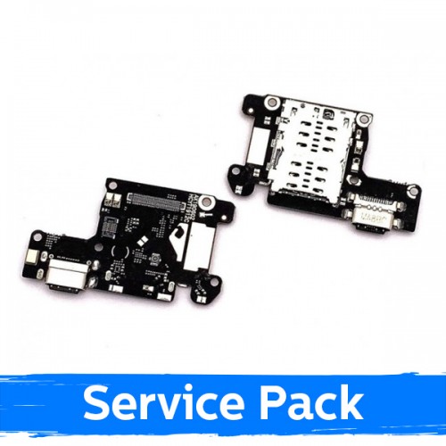 Charging Port Saderīgs ar Xiaomi Mi 9T / 9T Pro Ar Flex / Plata Original (Service Pack)