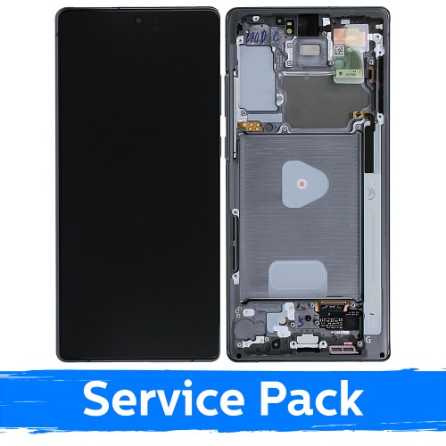 LCD Displejs Saderīgs ar Samsung N980 (N981) Note 20 Ar Frame / Mystic Pelēks / (Service Pack)