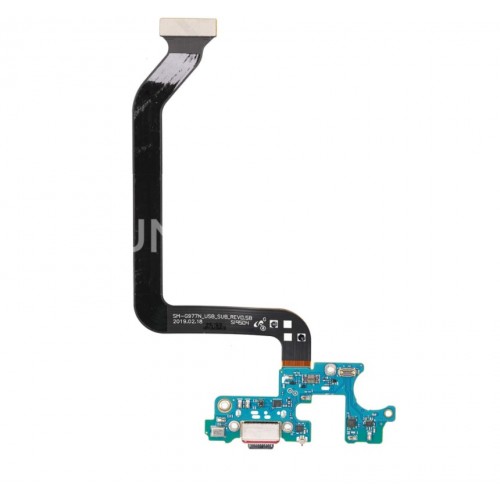 Charging Port Saderīgs ar Samsung G770 S10 Lite ar Flex / Plata OEM