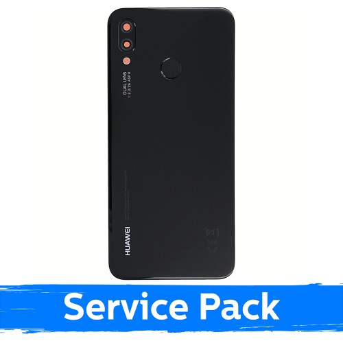 Aizmugurējais vāciņš Saderīgs ar Huawei P20 Lite Melns (Service Pack)