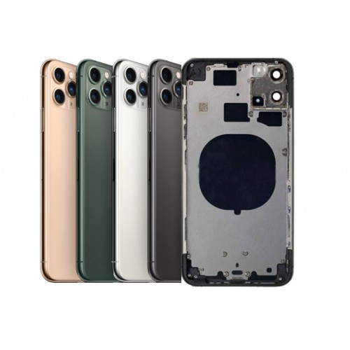 Aizmugurējais vāciņš Saderīgs ar iPhone 11 Pro Max full housing / Matte Zeltains / OEM