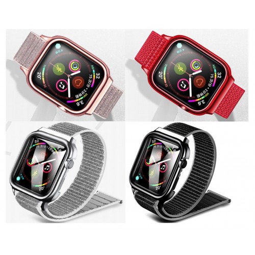 Band USAMS "ZB073 Nylon" priekš iWatch Series 40mm Sudrabs