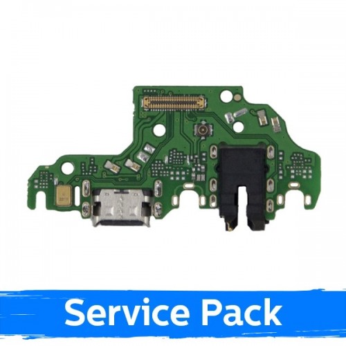 Charging Port Saderīgs ar Huawei P40 Lite Ar Flex / Plata Original (Service Pack)