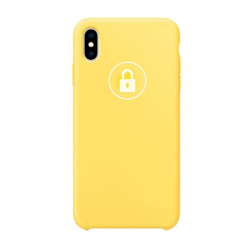Phone Maciņš "Silicone Maciņš" priekš Apple iPhone Xs Max / Canary Dzeltens / in package