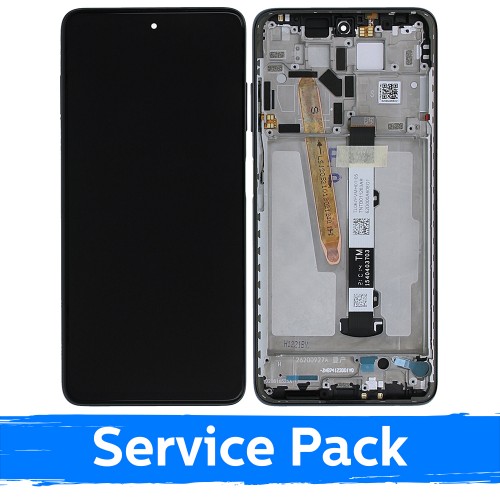 LCD Displejs Saderīgs ar Xiaomi Poco X3 Pro (X3) Ar Frame / Melns / (Service Pack)