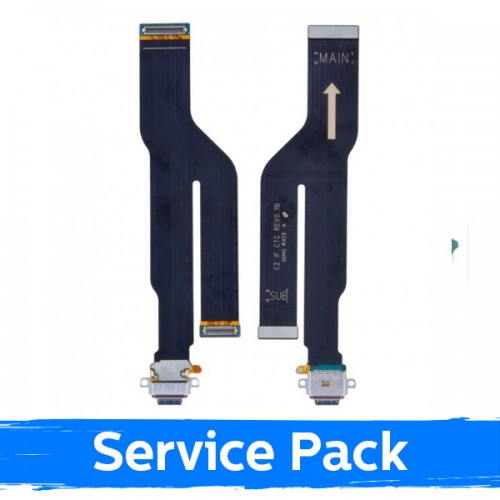 Charging Port Saderīgs ar Samsung N986 / N985 Note 20 Ultra Ar Flex / Plata 100% Original (Service Pack)