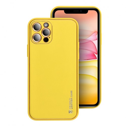 Phone Maciņš "Forcell Leather" Samsung A037 A03s Dzeltens