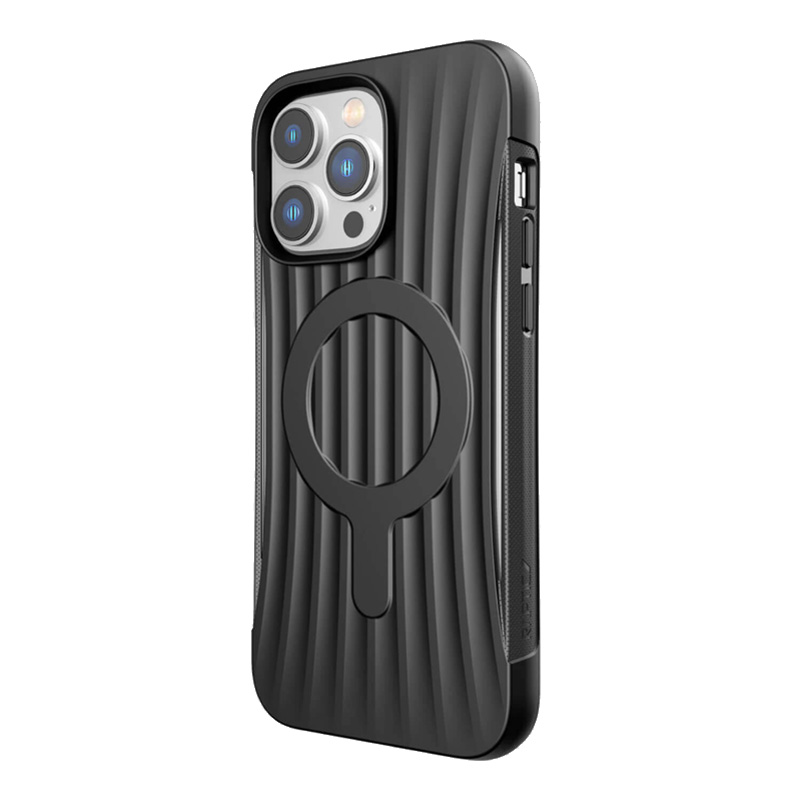Raptic X-Doria Clutch viedtālruņa apvalks iPhone 14 Pro Max ar Magnētisko melnu aizmugurējo pārklājumu