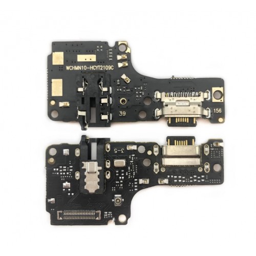 Charging Port Saderīgs ar Xiaomi Redmi Note 10 4G / Redmi Note 10S / Poco M5s ar Flex / Plata OEM