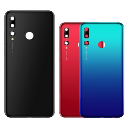 Aizmugurējais vāciņš Saderīgs ar Huawei P Smart Plus 2019 / Zils / (ar camera lens) HQ