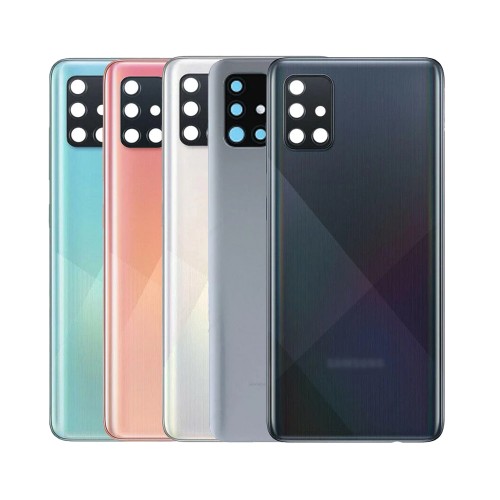 Aizmugurējais vāciņš Saderīgs ar Samsung A515 A51 / Prism Crush Zils / (ar camera lens) HQ