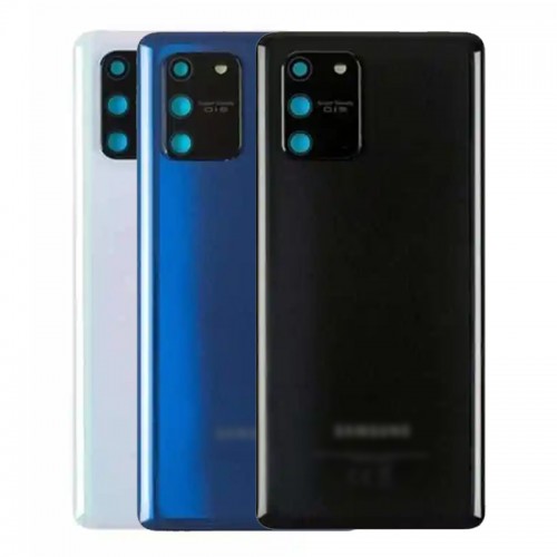 Aizmugurējais vāciņš Saderīgs ar Samsung G770 S10 Lite / Melns / (ar camera lens) HQ
