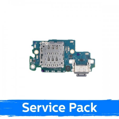 Charging Port Saderīgs ar Samsung A536 A53 5G Ar Flex / Plata original (Service Pack)