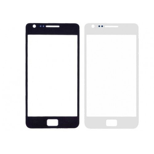 Outer Screen Glass Saderīgs ar Samsung I9100 S2 Balts HQ