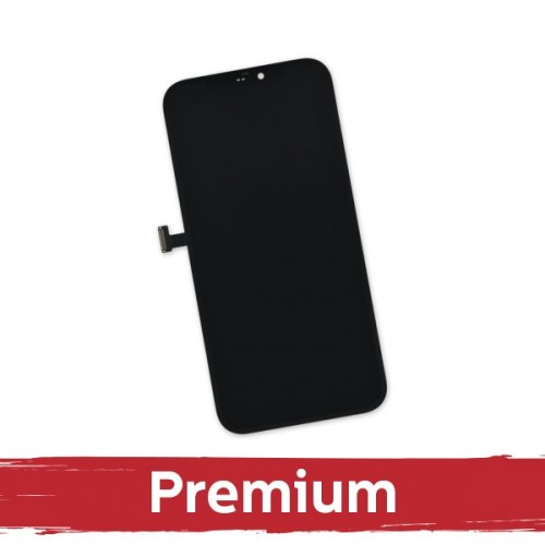 LCD Displejs Saderīgs ar iPhone 12 Pro Max Melns (Hard OLED / Premium)