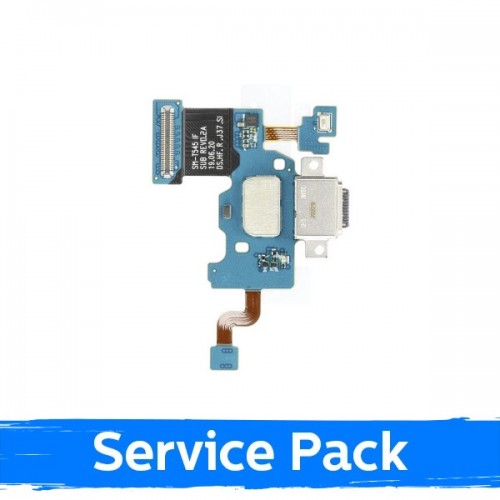 Charging Port Saderīgs ar Samsung T545 Tab Active Pro Ar Flex / Plata (Service Pack)