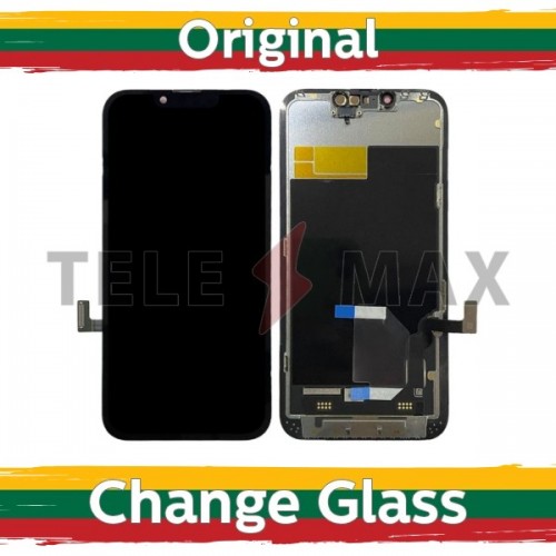 LCD Displejs Saderīgs ar iPhone 13 Melns (Renewed: Telemax)