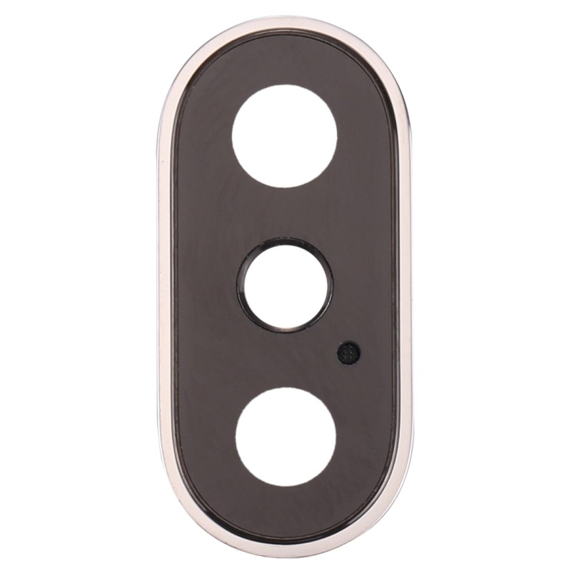 iPhone X lens priekš camera ar frame sudrabs ORG