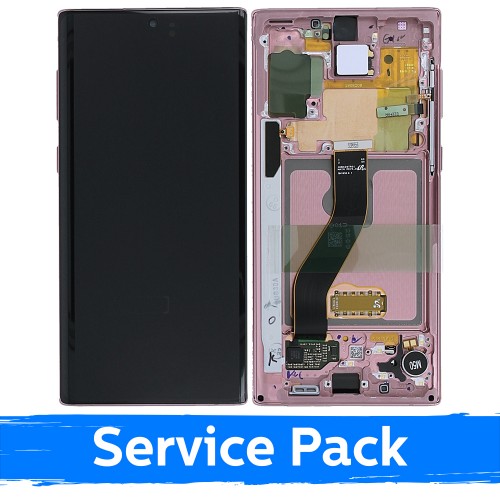 LCD Displejs Saderīgs ar Samsung N970 Note 10 Ar Frame / Aura Glow / (Service Pack)