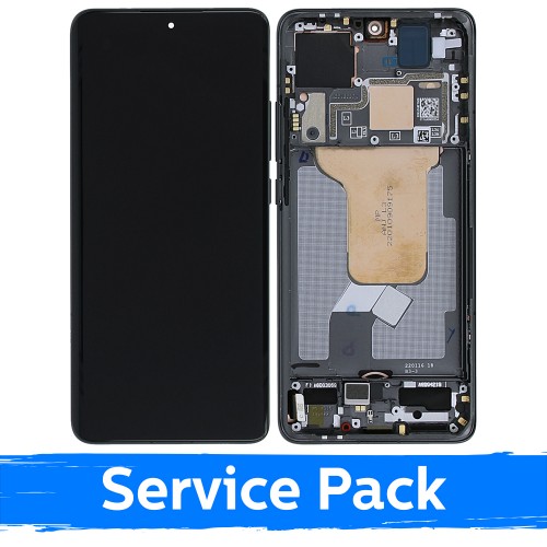 LCD Displejs Saderīgs ar Xiaomi 12 (12S / 12X) Ar Frame / Pelēks / (Service Pack)
