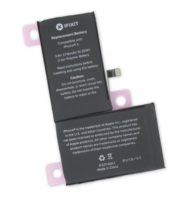 Baterija ORG priekš iPhone X 2716mAh ar sticker