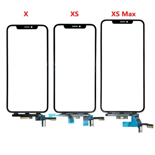 Touch Screen Digitizer Saderīgs ar "Pro+" Apple iPhone XS / glass + OCA / Set (LONG FLEX)