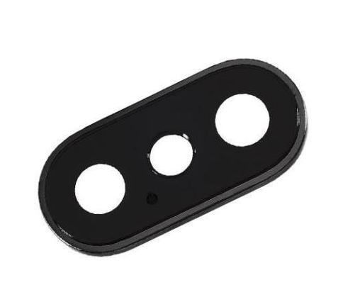 iPhone XS/XS Max lens priekš camera ar frame melns ORG