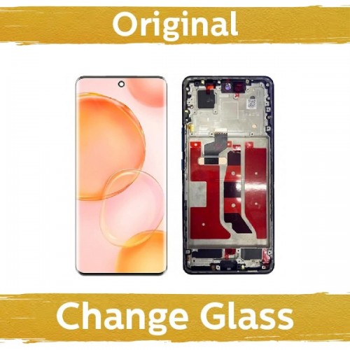 LCD Displejs Saderīgs ar Huawei Honor 50 ar Frame / Emerald Zaļš / (Renewed: China)