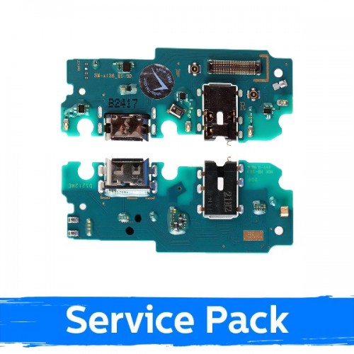 Charging Port Samsung A136 A13 5G Ar Flex/ Plata (Service Pack)