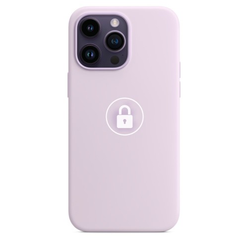 Phone Maciņš "Silicone Maciņš v2" priekš iPhone 14 Pro Max / Ceriņu / in package