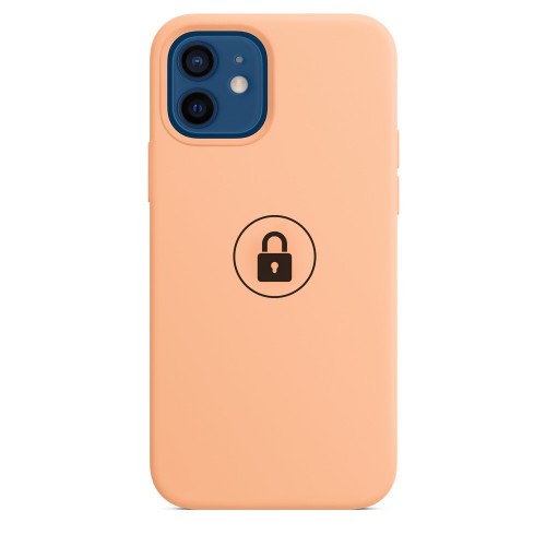 Phone Maciņš "Silicone Maciņš v2" priekš iPhone 12 (12 Pro) / Cantaloupe / in package