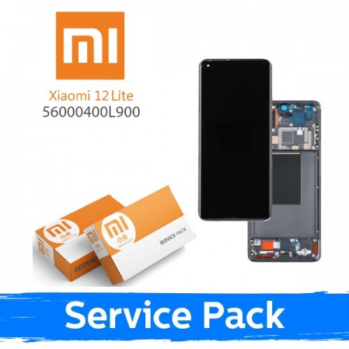LCD Displejs Saderīgs ar Xiaomi 12 Lite 5G Ar Frame / Lite Rozā / (Service Pack)