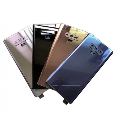 Aizmugurējais vāciņš Saderīgs ar Samsung N960 Note 9 / Midnight Melns / (ar camera lens) HQ