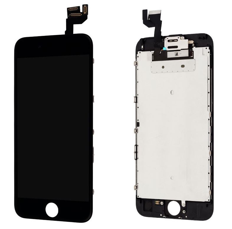 LCD screen priekš iPhone 6S ar touch screen Melns Premium