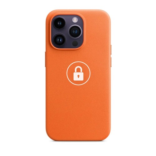 Phone Maciņš "Leather Maciņš v2" priekš iPhone 14 Pro / Oranžs / in package