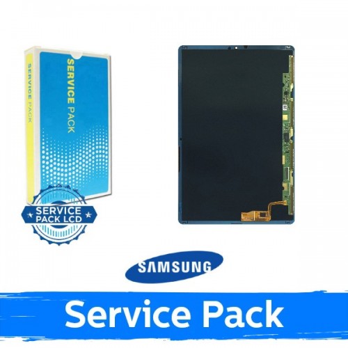LCD Displejs Saderīgs ar Samsung T720 / T725 Tab S5e Melns (Service Pack)