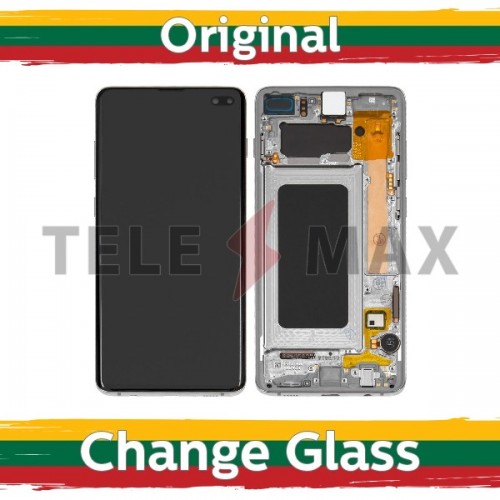LCD Displejs Saderīgs ar Samsung G975 S10 Plus ar Frame / Prism Melns / (Renewed: Telemax)