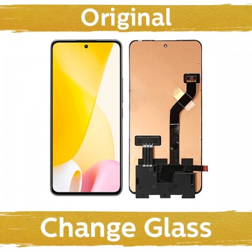 LCD Displejs Saderīgs ar Xiaomi Mi 12 Lite 5G Melns (Renewed: China)