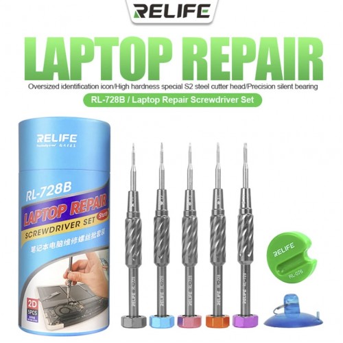 Relife "RL-728B" klēpjdatora remonta skrūvgriežu komplekts